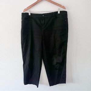 Intro Love The Fit Black Cropped Pants Sz 14